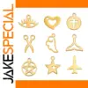 5pcs Stainless Steel Charms for Jewelry Making