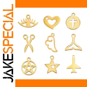 5pcs Stainless Steel Charms for Jewelry Making