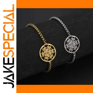 Metatron Cube Charm Bracelet for All