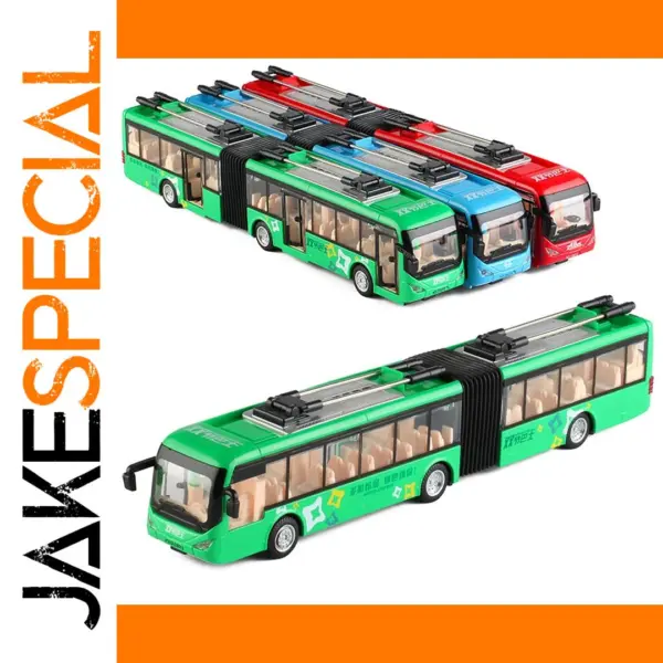 1:50 Zinc Alloy Double Section Bus Model