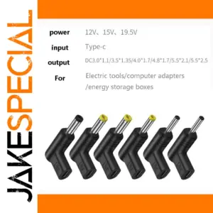 Universal USB C to DC Power Adapter Converter