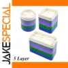 Colorful 5 Layer Watch Parts Storage Box