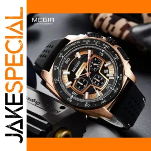 Megir MN2056GREBK-1N0 Quartz Chronograph Watch