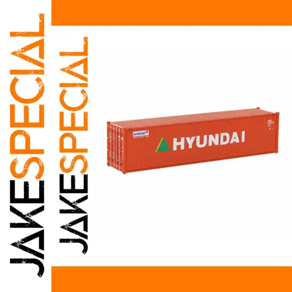 HO Scale 1:87 Bright Orange Shipping Container