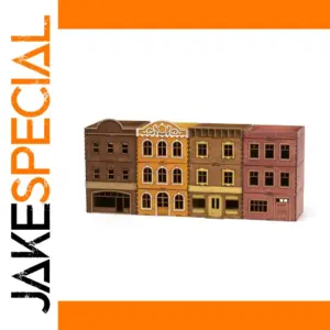 72 Scale Wooden Towns and Shops Model Set