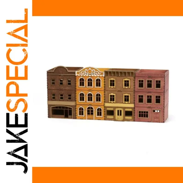72 Scale Wooden Towns and Shops Model Set