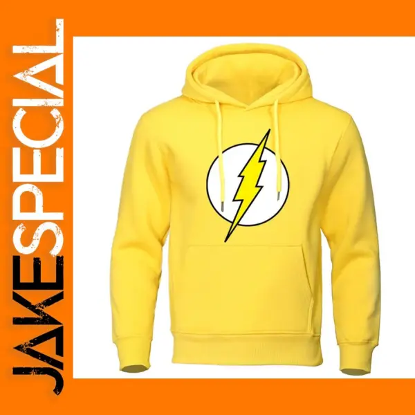 Men's Casual Lightning Print Hoodie