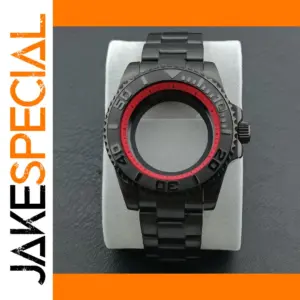 NH35 Black GMT Watch Case 40.5mm Sapphire Glass