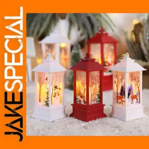 Christmas Snowman Candle Wind Lamp Decor