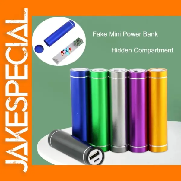 Secret Mini Power Bank Case with Hidden Storage