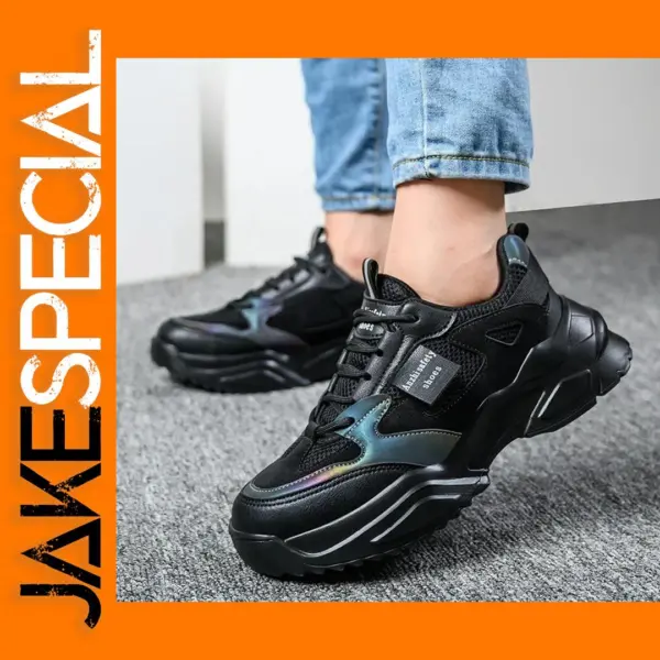 Women’s Anti-Slip Black Safety Work Sneakers Size 35