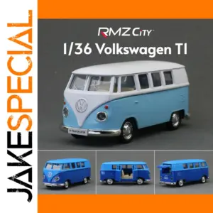1/36 VW T1 Transporter Samba Bus Diecast Model