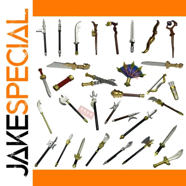 Medieval Weapon Building Block Set for MOC