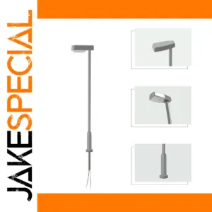 Metal Street Lights with Bright White LEDs (Pack of 5)