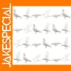 24pcs O Scale 1:50 Plastic Pigeon Models