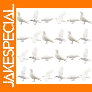 24pcs O Scale 1:50 Plastic Pigeon Models