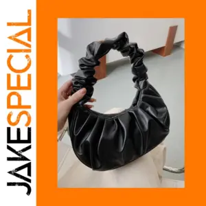 Fashionable Pleated PU Cloud Handbag for Women