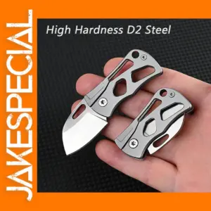 D2 Steel Folding Pocket Knife with Stainless Handle