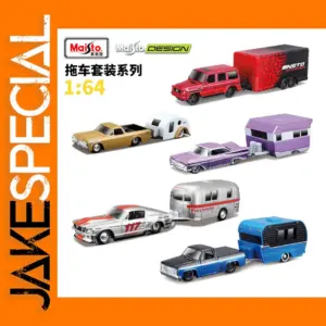 Maisto 1:64 Dodge Magnum R/T & Chevy Impala Trailers