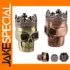3-Layer Skull Design Tobacco Grinder Pipe