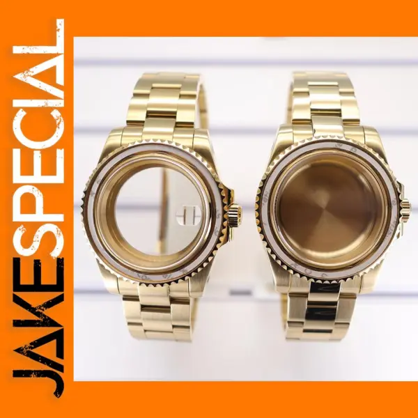 Gold 40mm Watch Case for Seiko Eta Miyota