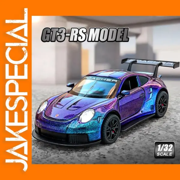 1:32 Scale Porsche GT3-RS Model Car with Sound