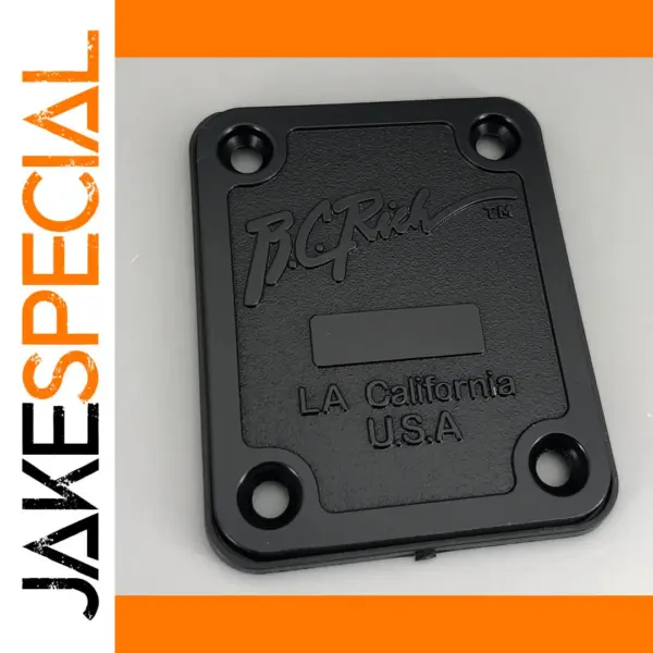 B.C. Rich Black Electric Guitar Neck Plate
