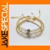 Natural Pearl Evil Eye Beaded Bracelet for Women