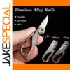 Titanium Alloy Folding Knife D2 Steel Blade