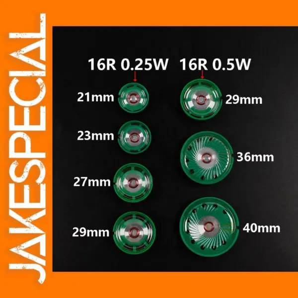 16Ohm Ultra-Thin Round Speakers (2pcs)
