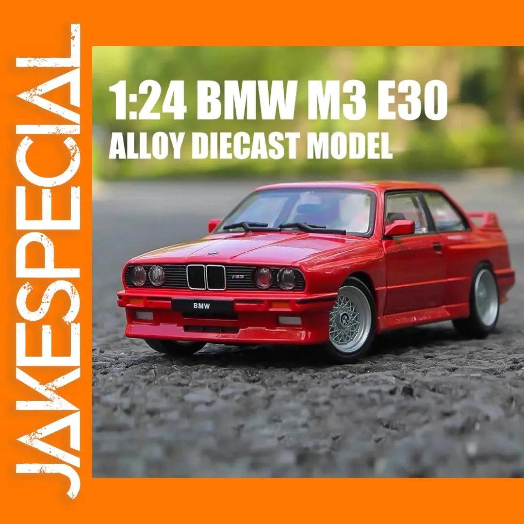 1:24 BMW M3 E30 1988 Alloy Model Car 1 1:24 BMW M3 E30 1988 Alloy Model Car