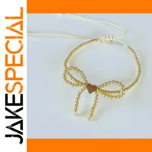 Beaded Bow Ball Bracelet for Women