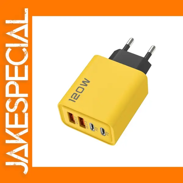 120W Fast Charging USB Wall Charger Adapter