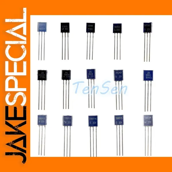 50Pcs TO-92 Transistor Set for Electronics Projects