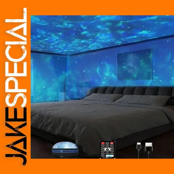 Rotating Ocean Wave LED Night Light Projector