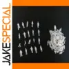 1000pcs 1/100 Scale White Model Figures