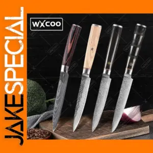 Multifunctional Chef's Knife Set with Wood Handle