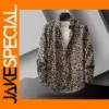 Leopard Print Long Sleeve Shirt for Men