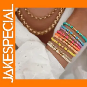Boho Style Handmade Heishi Disc Bracelet