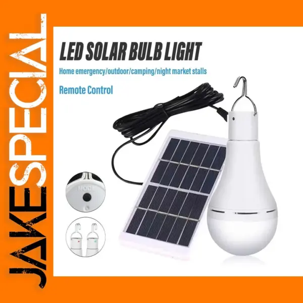 LED Solar Bulb Light with Remote Control