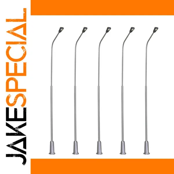 5pcs O Scale 1:50 Metal Lamp Post Lights