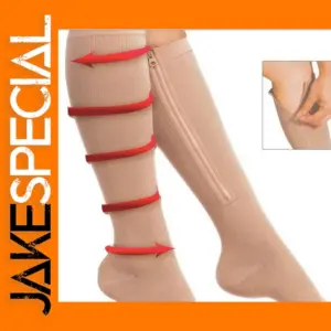 Women’s Compression Socks with Zipper Design