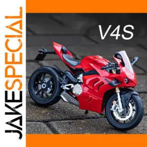 1:9 V4S RR1000 Motorcycle Toy Model with Lights