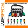 Screwdriver Bit Holder Keychain with Carabiner
