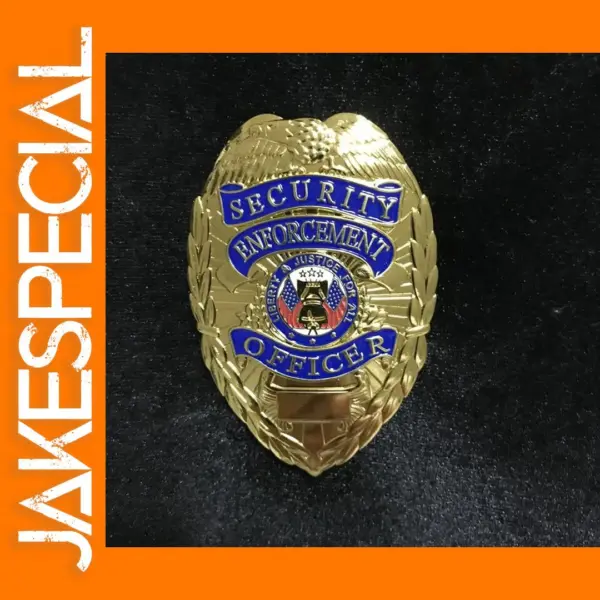Gold Plated Security Officer Emblem Badge