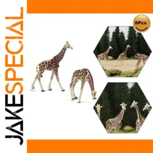 16pcs HO Scale Giraffe Model Set