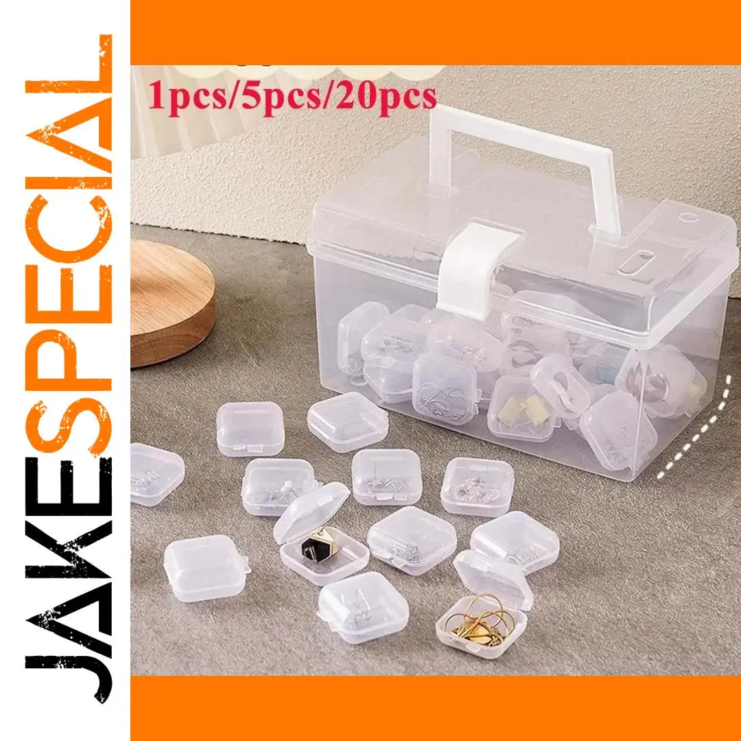 Mini Transparent Jewelry Storage Box Set 1 Mini Transparent Jewelry Storage Box Set