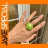 Resin Geometric Cocktail Ring for Women