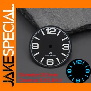 28.5mm Luminous Watch Dial for NH35 NH36