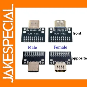 HDMI Male and Female Test Board 19Pin Connector